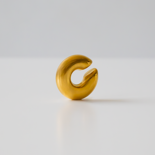 ORECCHINO CUFF LISCIO placcato oro