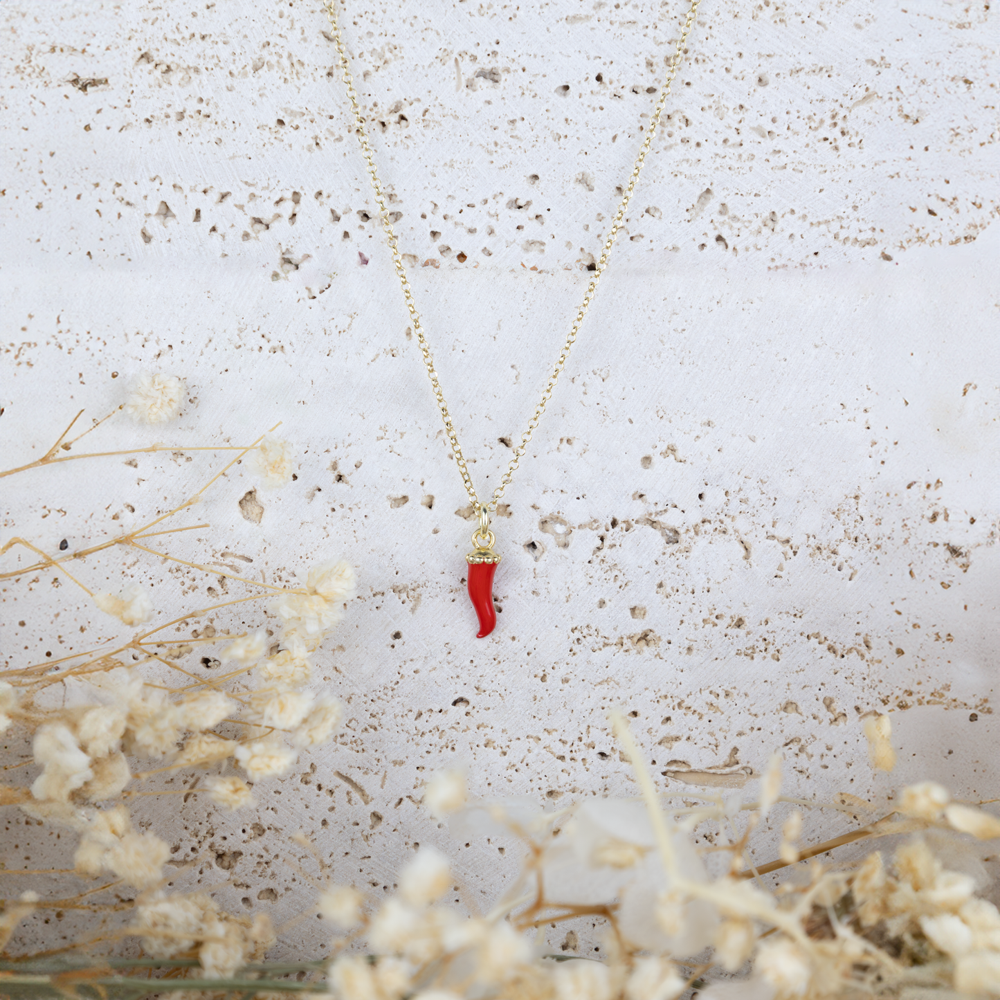 COLLANA CORNINO ROSSO