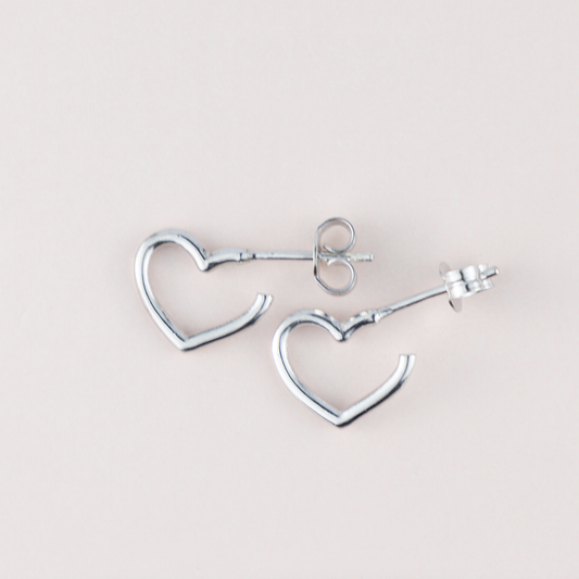 ORECCHINI CUORE VUOTO argento