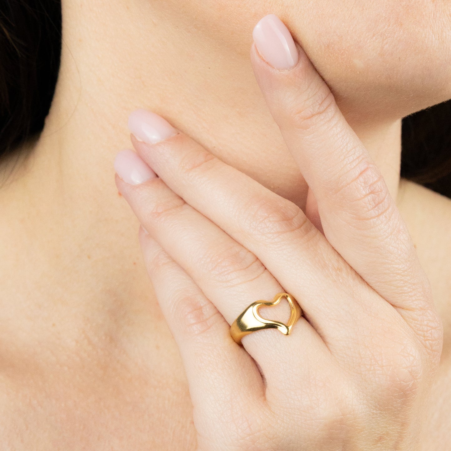 ANELLO CUORE PER TE placcato oro