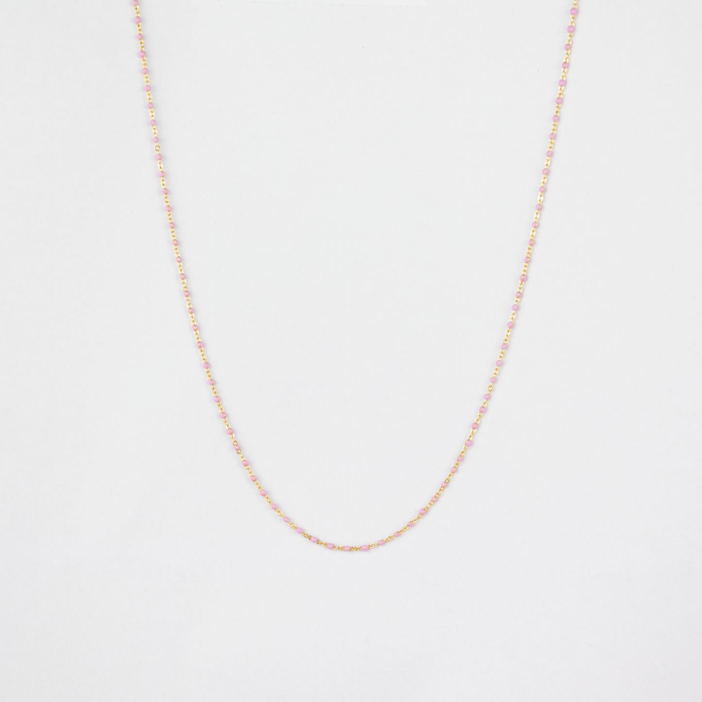 COLLANA SMALTINI ROSA