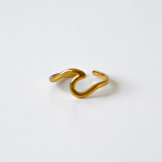 ANELLO ONDA placcato oro