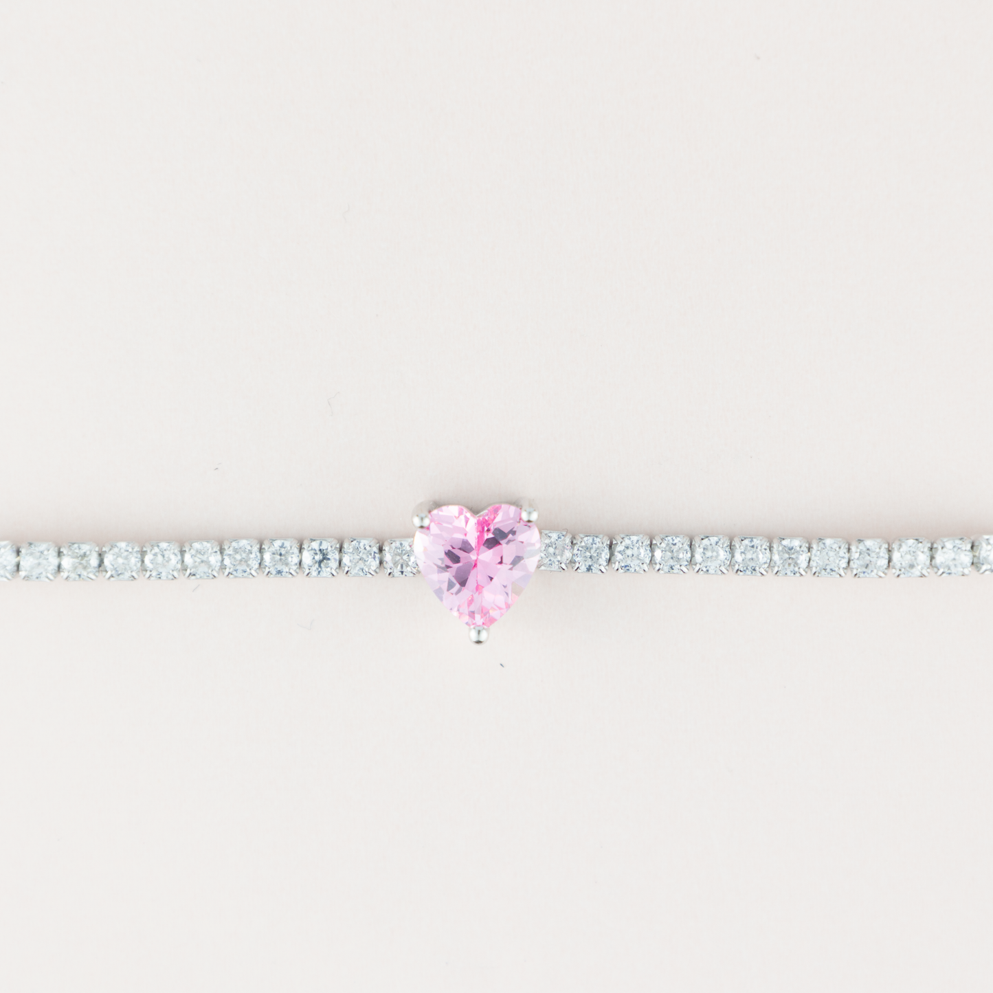 BRACCIALE CUORE ROSA