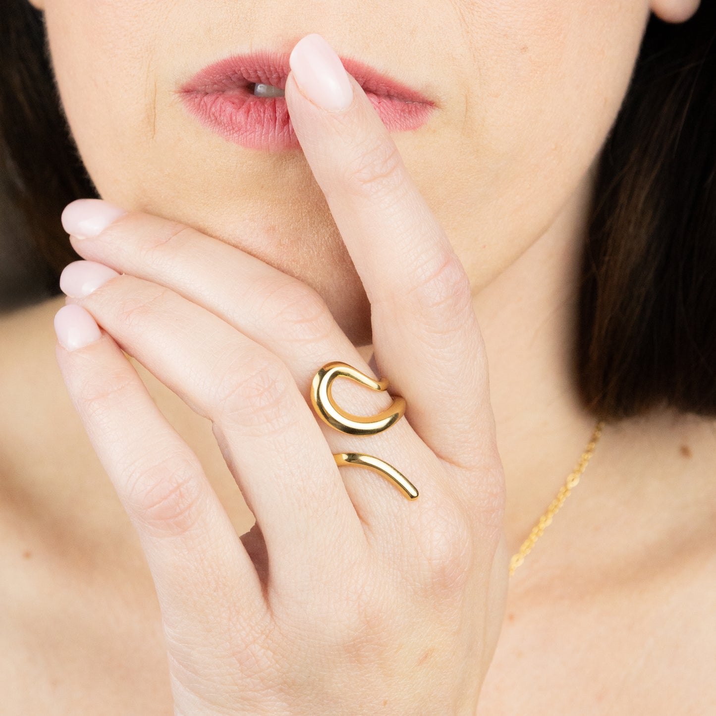 ANELLO SERPENTE placcato oro