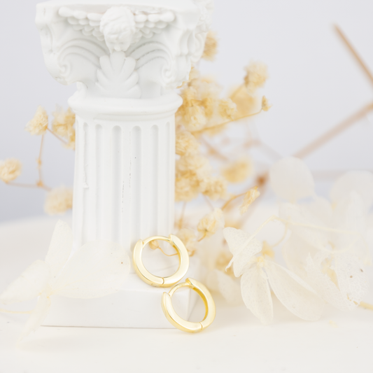 ORECCHINI ANELLO placcato oro