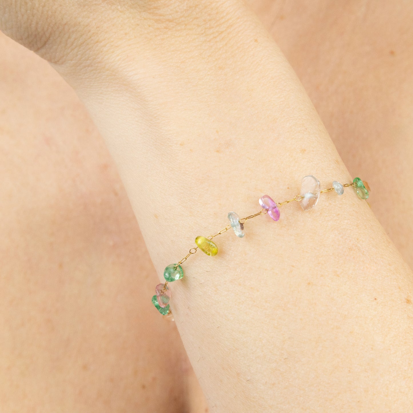 BRACCIALE PIETRE COLORATE