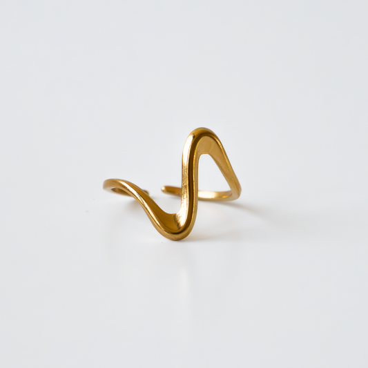 ANELLO DNA placcato oro