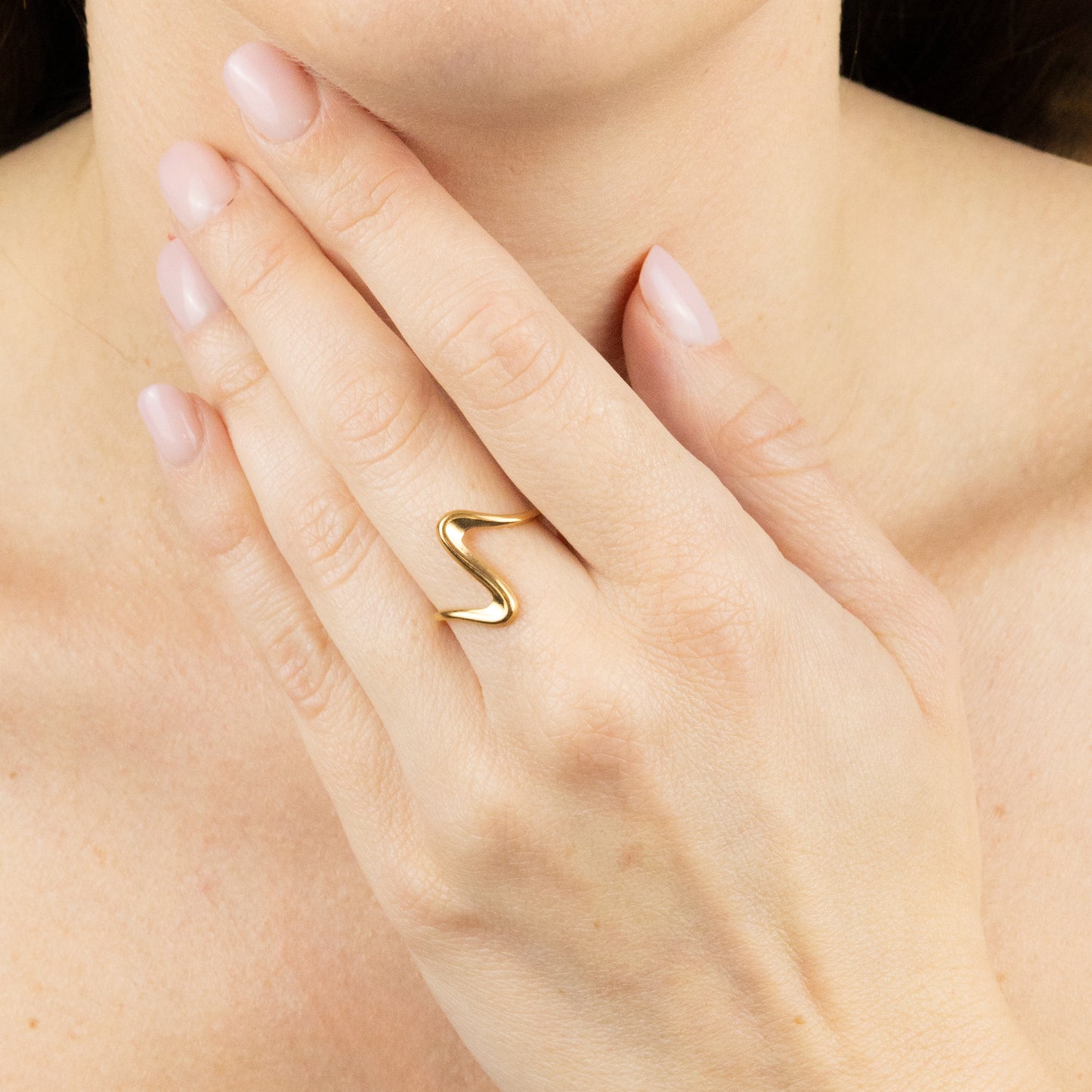 ANELLO DNA placcato oro