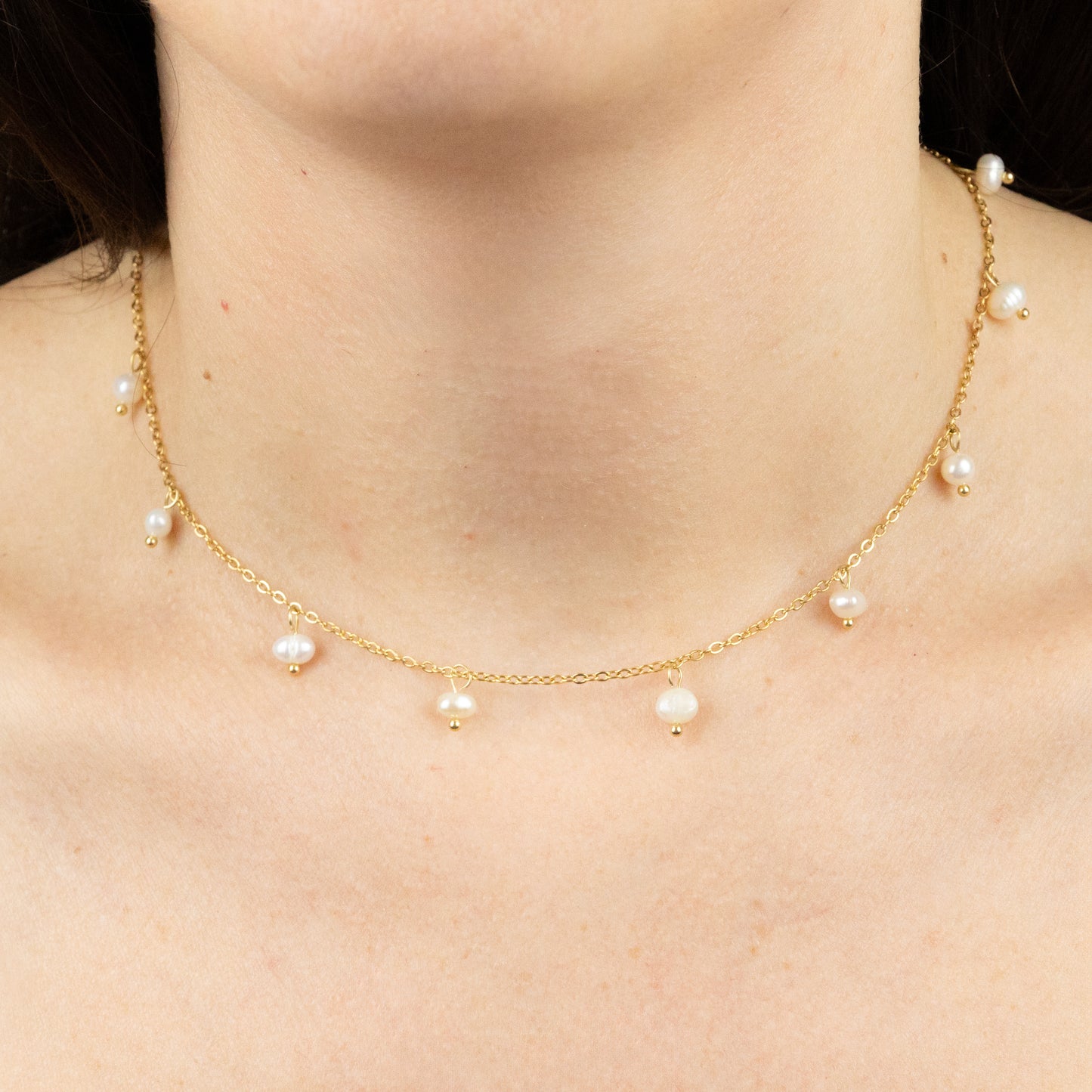 COLLANA GIROCOLLO PERLE