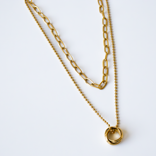 COLLANA DOUBLE RING