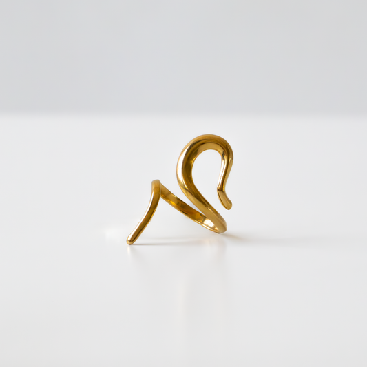 ANELLO SERPENTE placcato oro