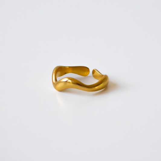 ANELLO FEDINA ONDULATA placcato oro