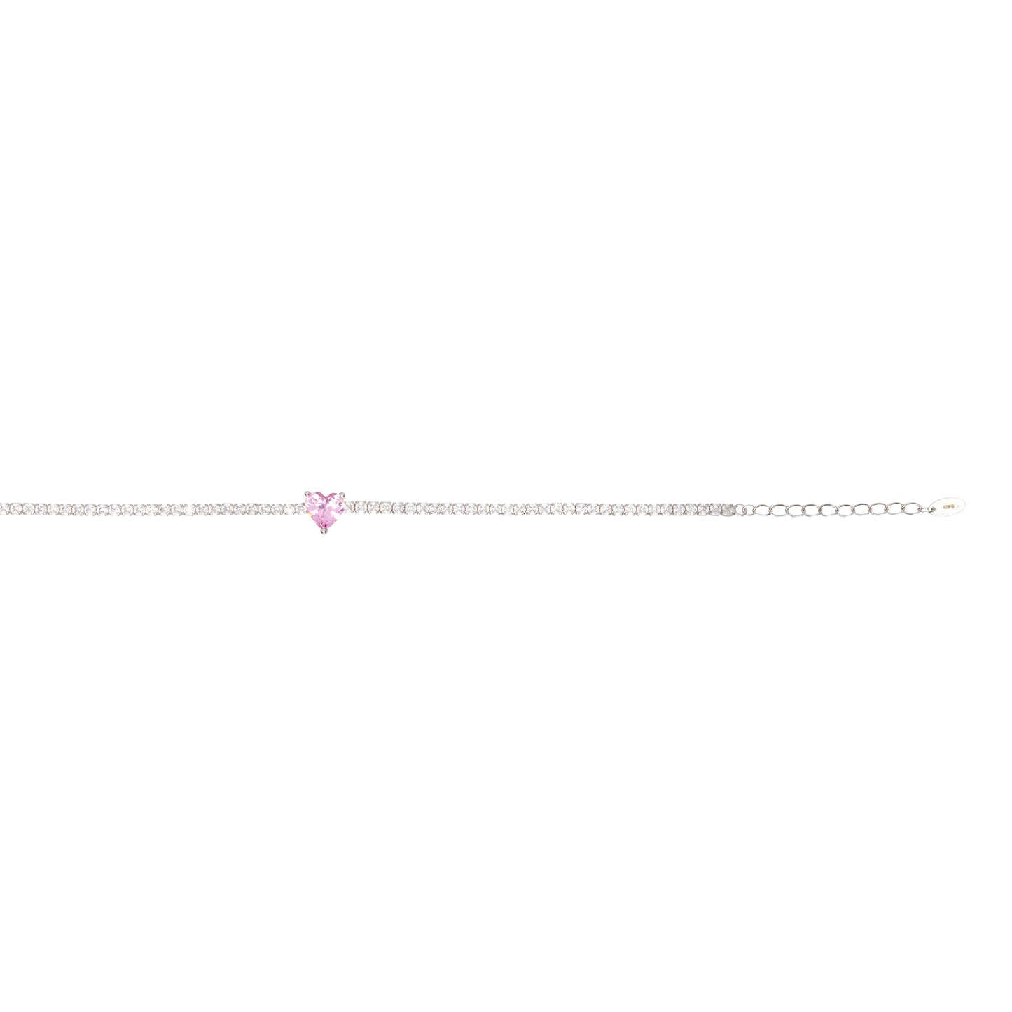 BRACCIALE CUORE ROSA