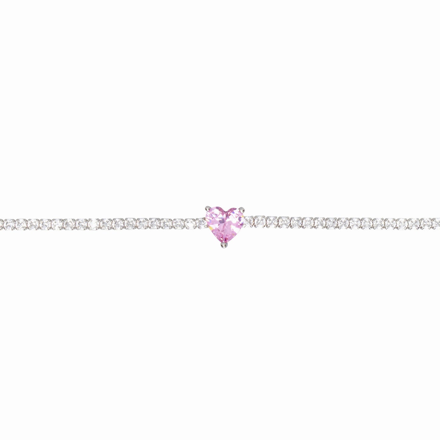 BRACCIALE CUORE ROSA