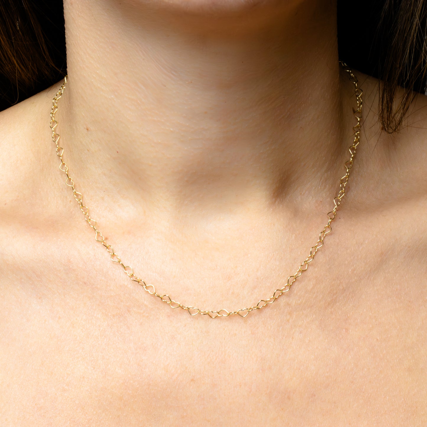 COLLANA CUORICINI placcata oro