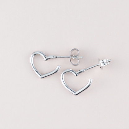 ORECCHINI CUORE VUOTO argento