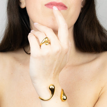 ANELLO ABBRACCIO placcato oro