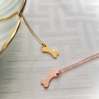 COLLANA OSSO placcata oro rosa