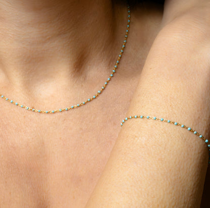 BRACCIALE SMALTINI AZZURRI