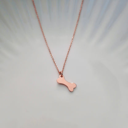COLLANA OSSO placcata oro rosa