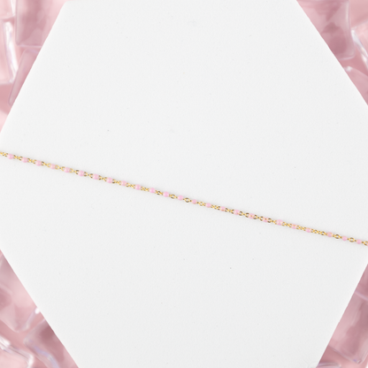 BRACCIALE SMALTINI ROSA