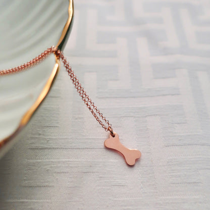 COLLANA OSSO placcata oro rosa
