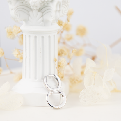 ORECCHINI ANELLO argento