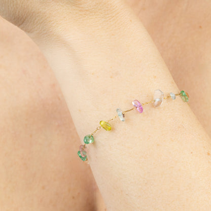 BRACCIALE PIETRE COLORATE