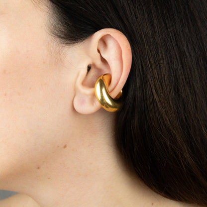 ORECCHINO CUFF LISCIO placcato oro