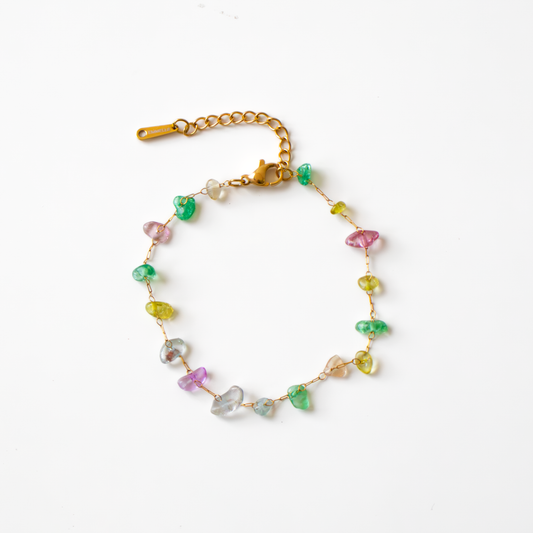 BRACCIALE PIETRE COLORATE