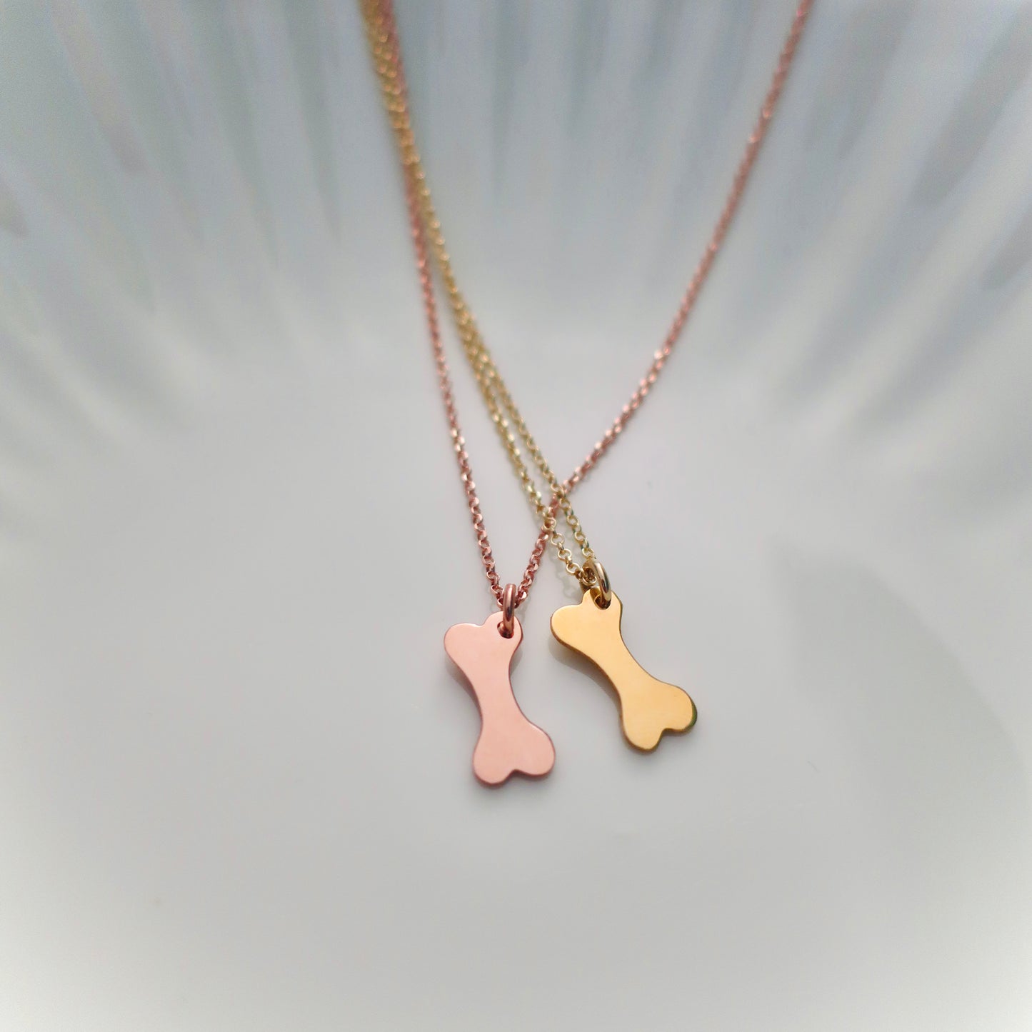 COLLANA OSSO placcata oro rosa