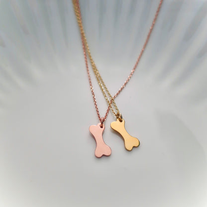 COLLANA OSSO placcata oro rosa