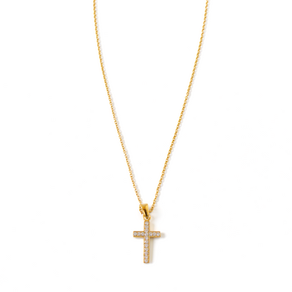 COLLANA CROCE DIAMANTINI