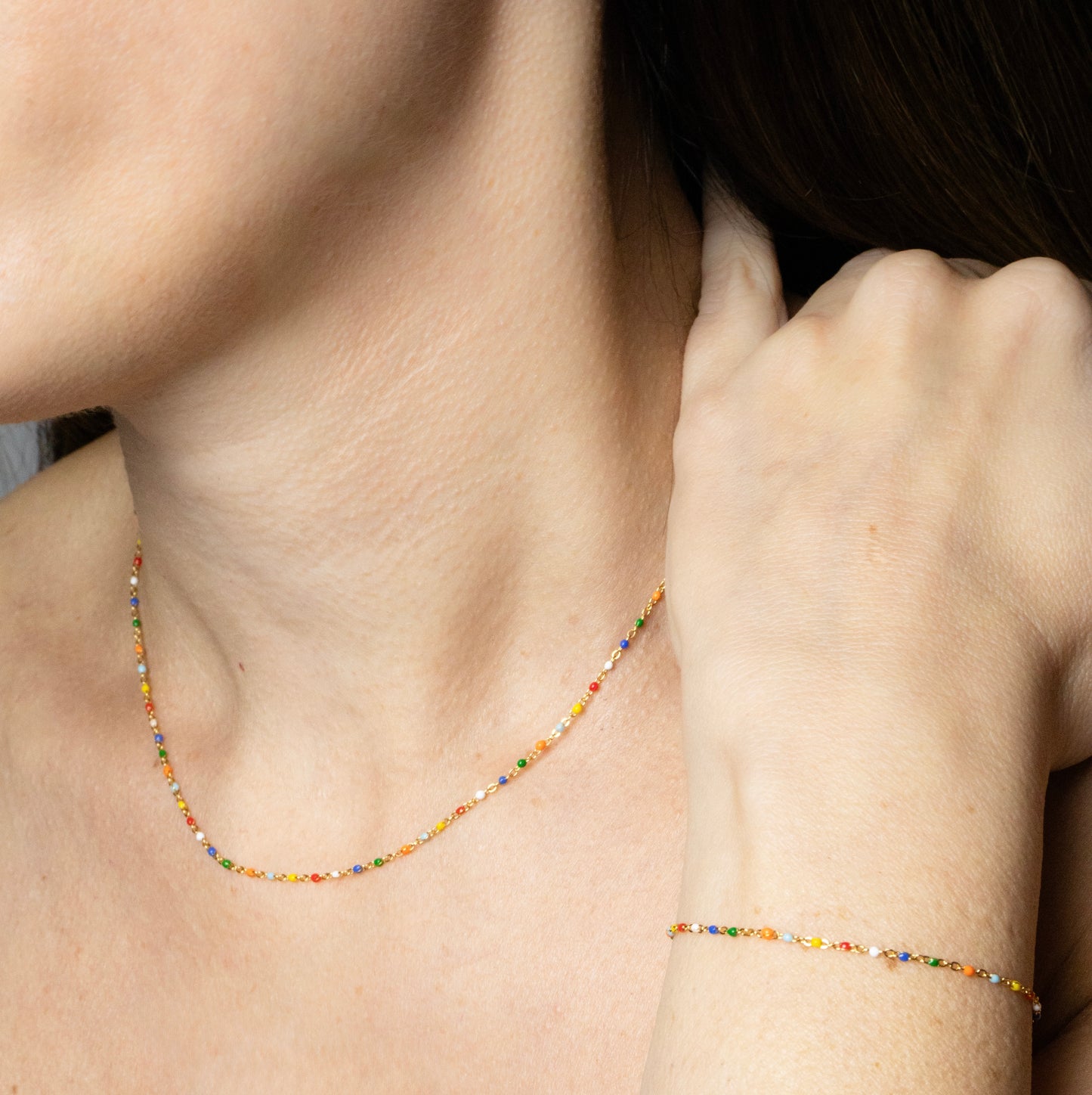 BRACCIALE SMALTINI MULTICOLORE