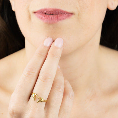 ANELLO CUORE GEN Z placcato oro