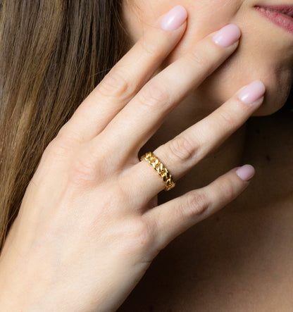 ANELLO GROUMETTE placcato oro