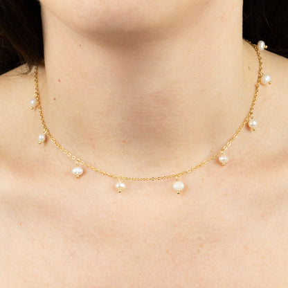 COLLANA GIROCOLLO PERLE
