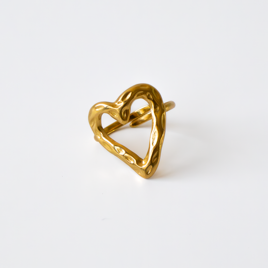 ANELLO CUORE SEGRETO placcato oro