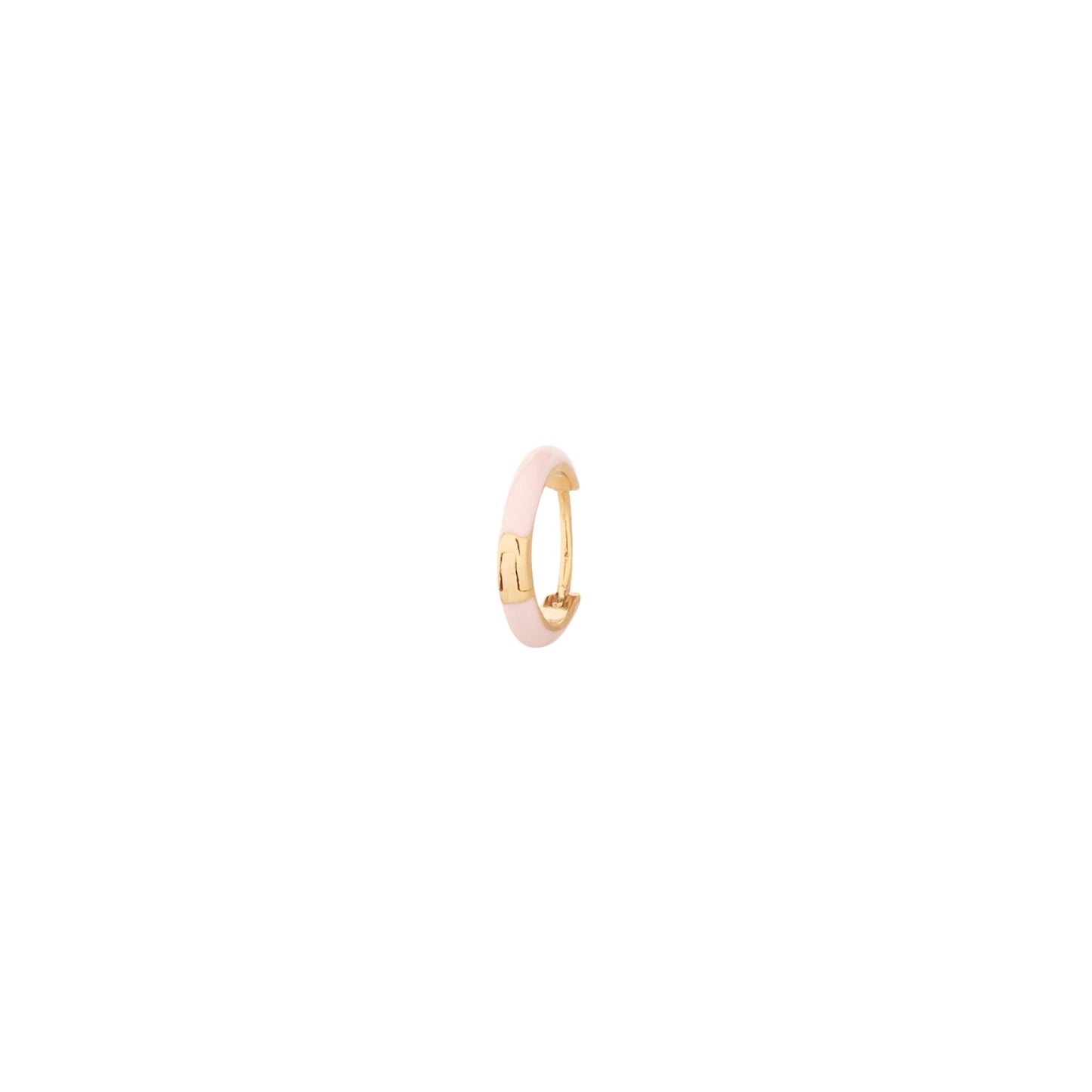 ORECCHINI ANELLO SMALTO ROSA