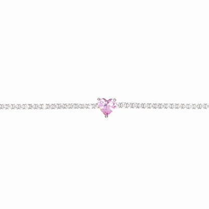 BRACCIALE CUORE ROSA